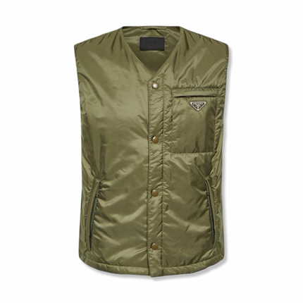 Quilted Vest Army Green
