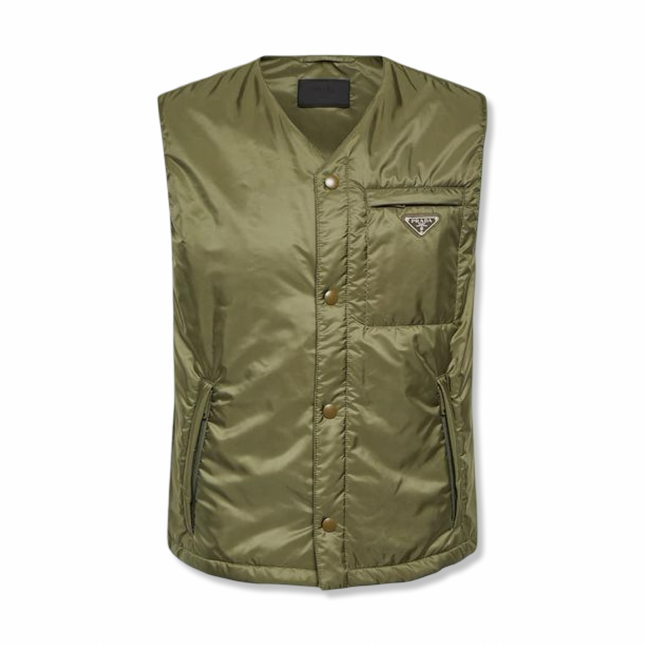 Quilted Vest Army Green