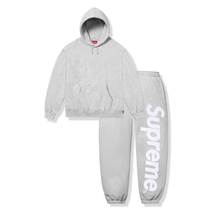 Grey Satin Applique Tracksuit
